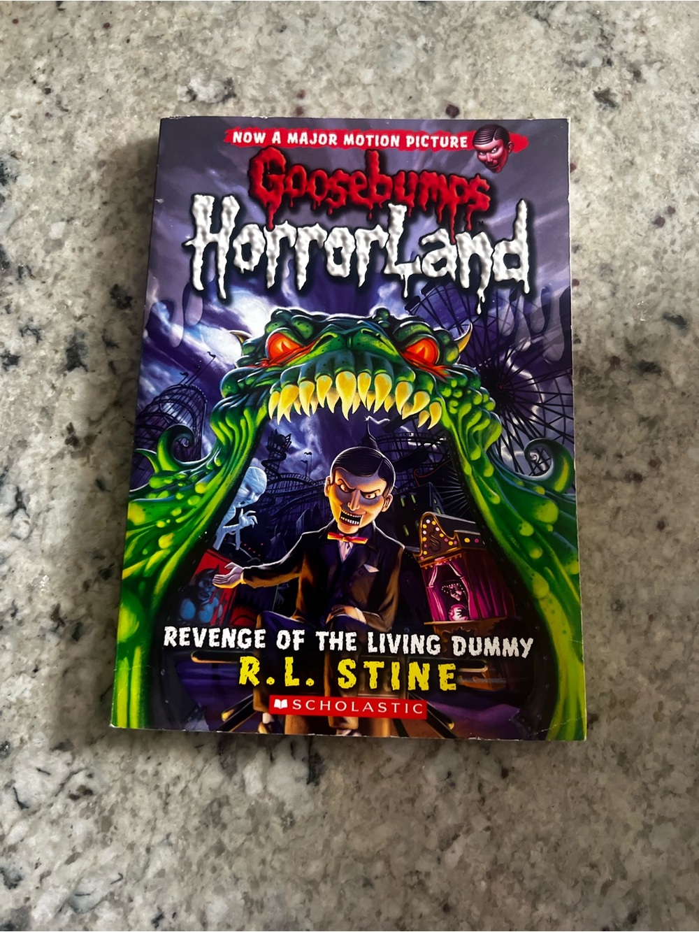 Scholastic Goosebumps HorrorLand Paperback - Green, Purple, Yellow, Red Accents